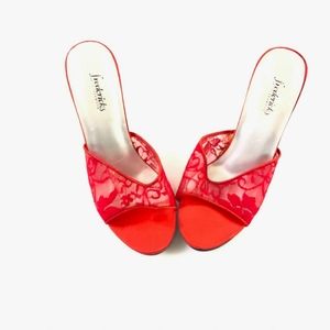 Frederick's  Red Sexy Heals  size 8